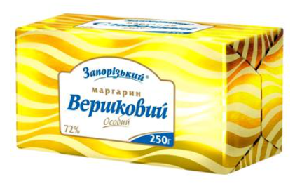 Маргарин Запорізький Вершковий особливий 72% 250г